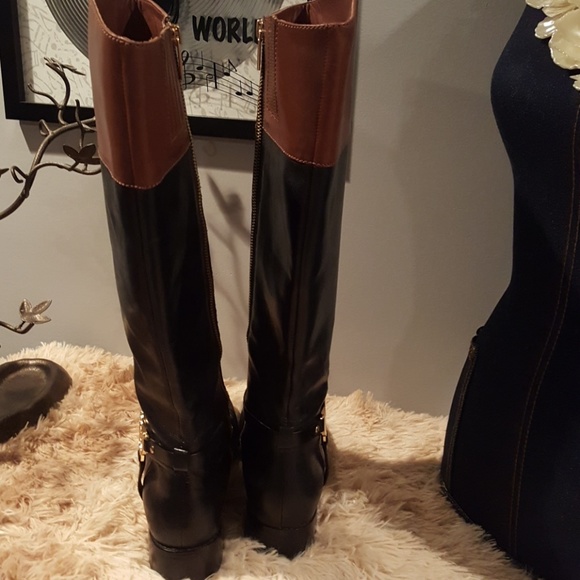 Like new! Michael Kors Fulton Harness Boots - Picture 4 of 8